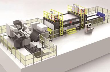 開卷校平激光落料生產線